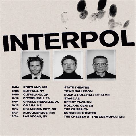 interpol setlist fm  1h 23m