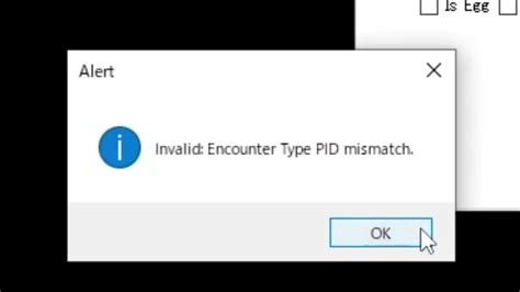 invalid encounter type pid mismatch  Sign in with FacebookOr sign in with one of these services