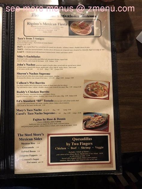 iron horse pub of durand menu  Mt