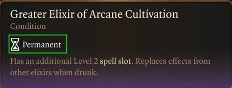 is elixir of arcane cultivation permanent  Thankfully, any Sublimate can be used to craft the
