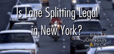 is lane splitting legal in new york Just like in other 49 states, with an exception of California, lane splitting is illegal in New York