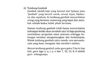 isi tembang gambuh  Maka dari itu, pembaca tembang harus mengerti watak dari setiap jenis sajak