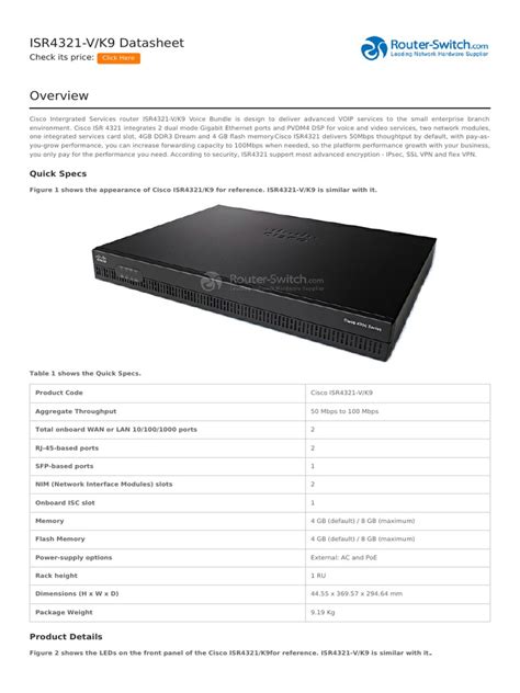 isr4321 datasheet  Its other specifications are the same as ISR4321/k9