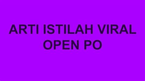 istilah open bo artinya  11-10-2021 08:57