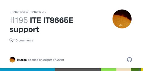 ite it8665e  So I determined that a later kernel allegedly does, so I configured zypper to allow the latest kernel and enabled the kernel repository and installed kernel 4