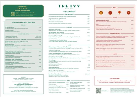 ivy st albans menu  Albans restaurants in the St