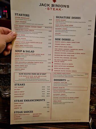 jack binion's steak at bally's las vegas menu Binion's Group Dining HorseshoeView the menu for Jack Binion's Steak and restaurants in Shelbyville, IN