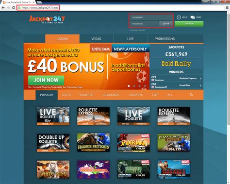 jackpot 247 login  REGISTER In only a few moments, using the button Sign up from the site menu