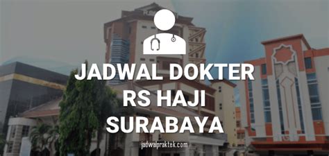 jadwal dokter rsu haji surabaya 