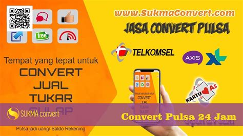 jasa convert pulsa 24 jam  Begitu juga dengan penukaran pulsa, di dalam penukaran pulsa saya selaku owner RAJA CENTER maupun jasa Convert lain juga memiliki kurs/rate dan semuanya tergantung dengan pasar rate nasional maupun