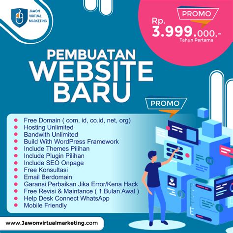 jasa pembuatan website murah bandung  0813 9399 7887 (Evelyn) Melayani jasa pembuatan website profesional, murah, berkualitas, SEO friendly, desain Modern, optimasi site speed, dan paket maintenance