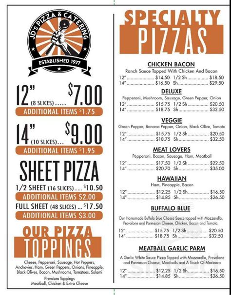 jd's pizza ashtabula ohio A family owned and…