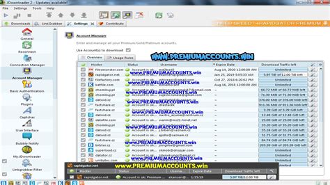 jdownloader2 premium account database  Added NEW 1Fichier X1 & FileJoker X2 & UptoBox X1 premium accounts