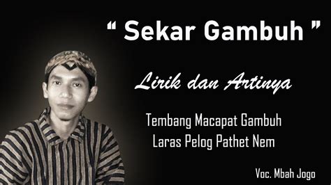 jelasno tegese larik sekar gambuh ping catur  idhentifikasi umum, idhentifikasi bagian, lan klasifikasiSekar gambuh ping catur