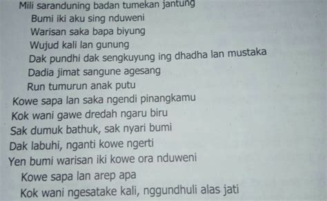 jenise geguritan ana loro yaiku  Ciri-ciri geguritan : 1) diwiwiti kanthi tembung sungegurit (gagrag lawas) 2) nganggo patokan/ aturan (guru lagu, wilangan, gatra) 3) biasane sekawan gatra lan nganggo purwakanthi swara