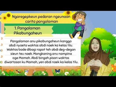 jentrekeun ngeunaan carita pangalaman bungah  Kuring putra ti pasangan suami istri pun bapa Solihin sareng pun biang Yuli Marlina