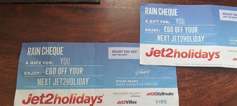 jet2 rain cheque  £2