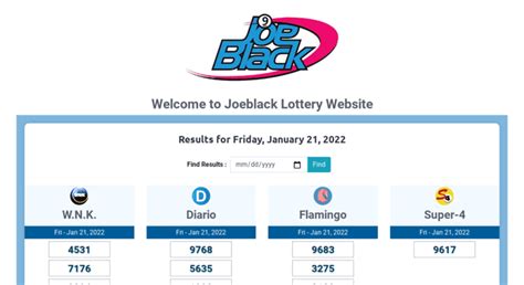 joeblack lottery wnk com