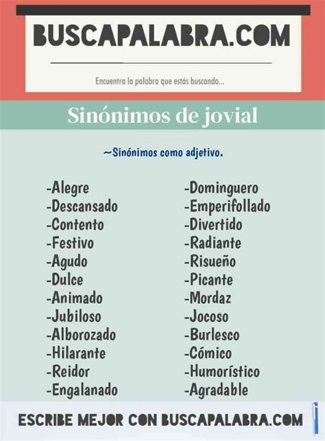 jovial sinónimo Similar words for Jovial