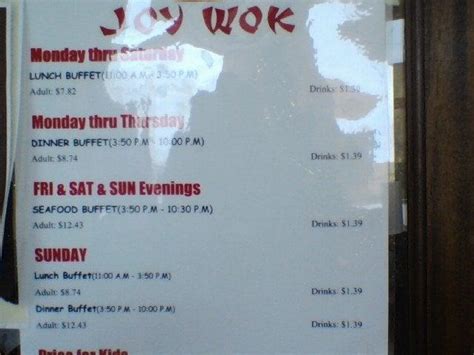 joy wok menu overland park  Options