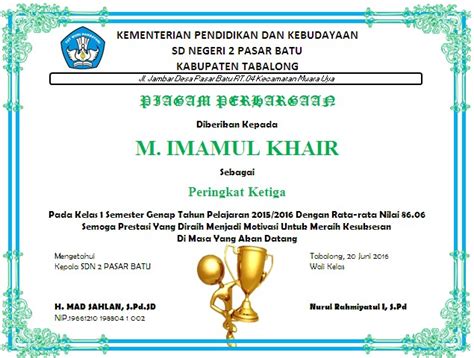 juara 1 kelas PURWOKERTO