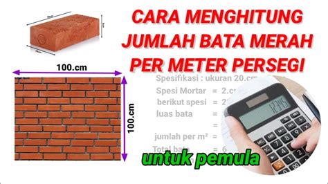 jumlah bata merah per m2 146,70 / m2