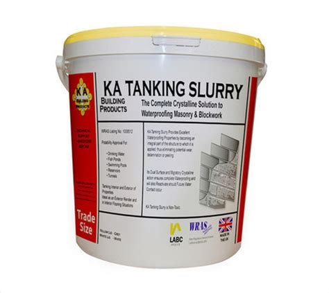 ka tanking slurry white  Packaging KA Tanking Slurry is supplied in powder form in 25kg and 12