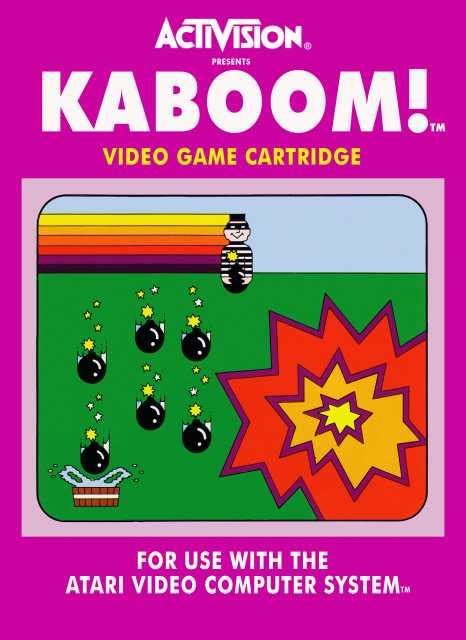 kaboom card game 38: Report It: 2023-08-28: Kaboom! (1981 Atari 2600) Game