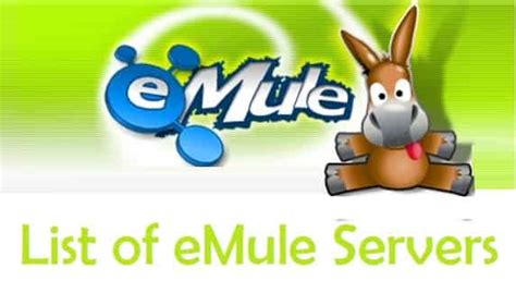 kad emule server list  Open the app "EMule" in the computer