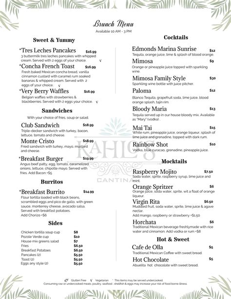 kahlo's cantina menu 50