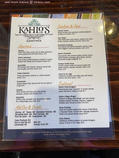 kahlo's cantina menu 5 of 5 on Tripadvisor and ranked #68 of 788 restaurants in Manama