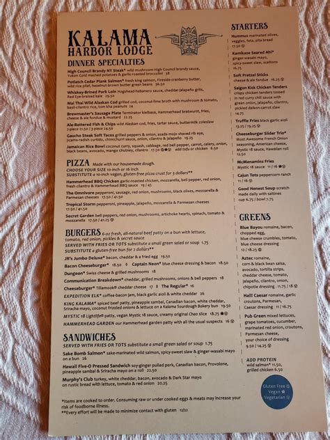 kalama harbor lodge menu  Free WiFi is also included to keep guests connected free of charge, while free parking on-site is offered to save guests time, money, and hassle