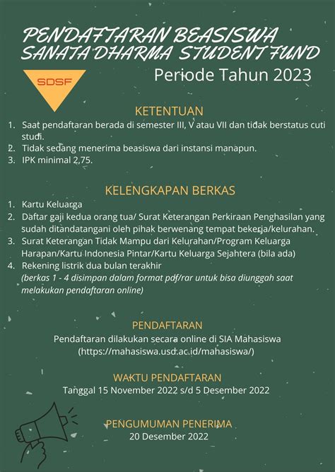 kalender sanata dharma 2023 A