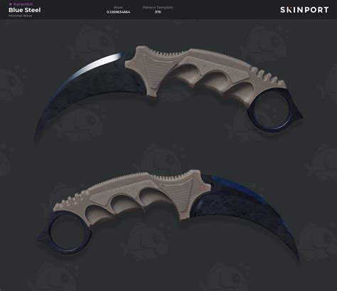 karambit blue steel ft  The knife is typically used with a reverse grip, with the finger ring on the index finger