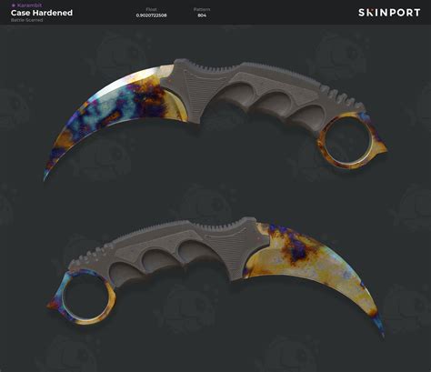 karambit case hardened battle scarred  €1,000