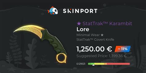 karambit lore minimal wear price  Suggested price €1,096