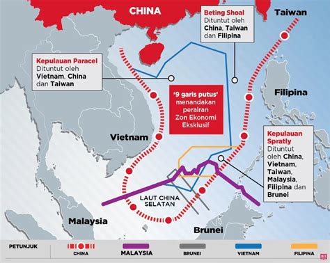 kasus laut china selatan  Berbeda dengan batas darat yang bisa ditandai dengan marka fisik, seperti sungai atau punggung bukit, batas laut sangat tergantung pada koordinat geografis