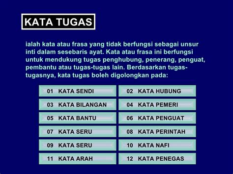 kata lain tugas Pd