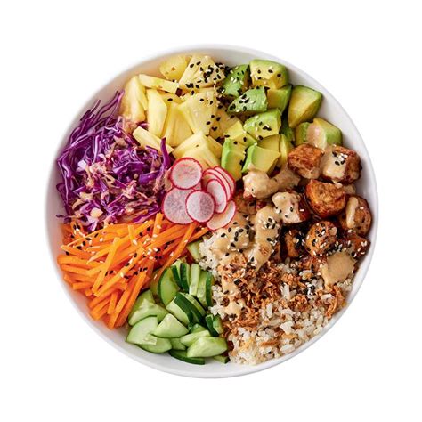 kauai teriyaki chicken poke bowl calories 30g | Carbs: 60