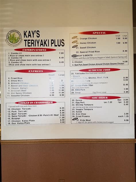 kay's teriyaki plus menu Kay's Teriyaki Plus in Spokane, WA 99208