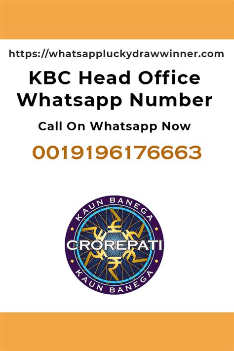 kbc whatsapp number 2023  The latest video message adds that users cannot call on the number using the regular calling method, and will need to use WhatsApp Call feature