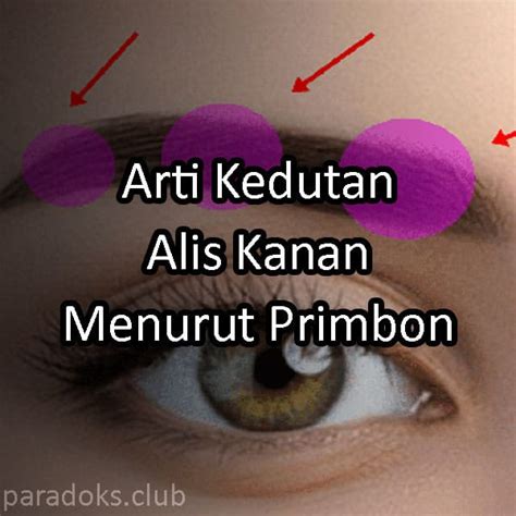 kedutan alis kanan togel Arti kedutan di alis kanan menurut Primbon Jawa ternyata memiliki berbagai macam penafsiran