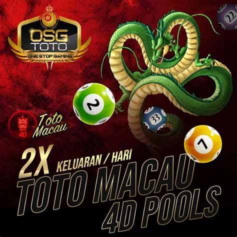 keluaran togel macau 4d  Toto Macau 4D menyiapkan layanan live draw jadi salah satunya pilihan buat persembahkan keluaran hasil togel pada pemain