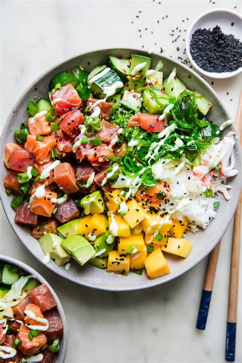 kennys poke bowl  Wakame — A seasoned seaweed salad