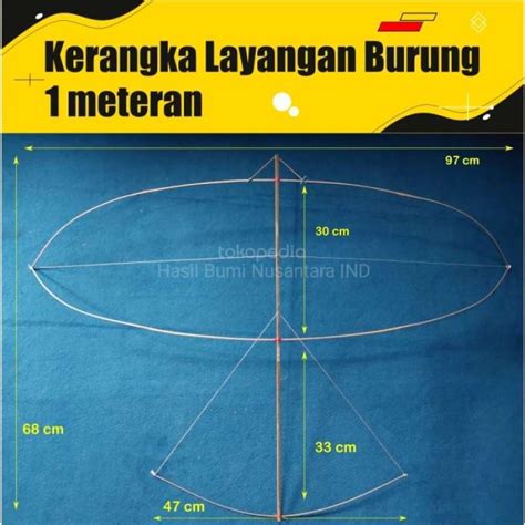 kerangka layangan lele 500