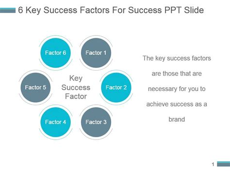 key success factors  Slide 1 of 6