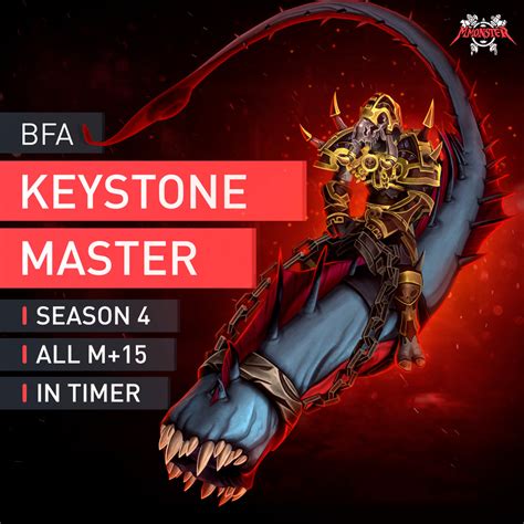 keystone master season 4 boost Attain a Mythic+ Rating of at least 2000 during Shadowlands Season Four