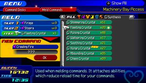 kh bbs meld guide  EXP Walker can be obtained as an ability if you meld certain Command Skills together