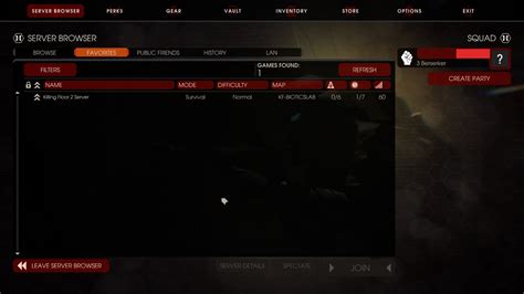 killing floor server list This works for both Dedicated (from SteamCMD) and Listen (in-game) servers