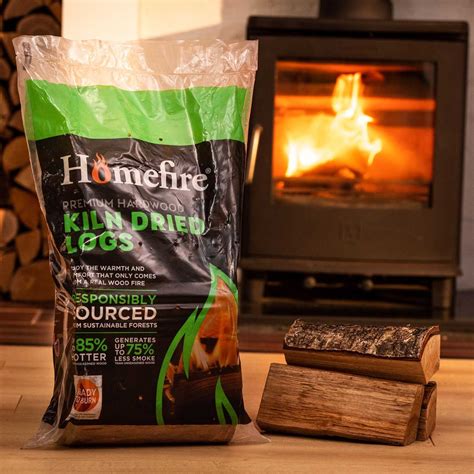 kiln dried logs homebase 00 These logs are a very popular choice for customers with smaller stoves as they are cut to 7-8 inches long